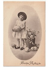 1935 cartolina foto bambina
