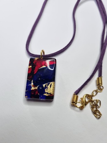 Collana ciondolo vetro - collana, in