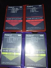 ROLAND  4 STILE CARD TN-SC1 N°06 N°07 N°11 N°12  X ROLAND SERIE E/KR/ECC.