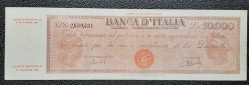 000 lire titolo provvisorio - 10.000,