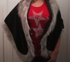 Mantella donna pelliccia finta