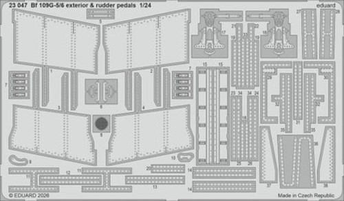 Eduard 23047 kit aereo bf - kit, 1/24