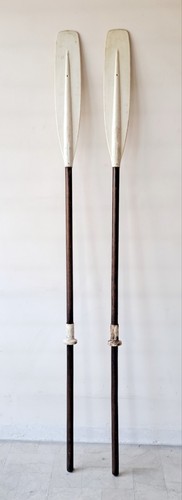 Coppia remi legno vintage pale - legno,