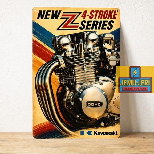 Insegna vintage kawasaki - insegna,