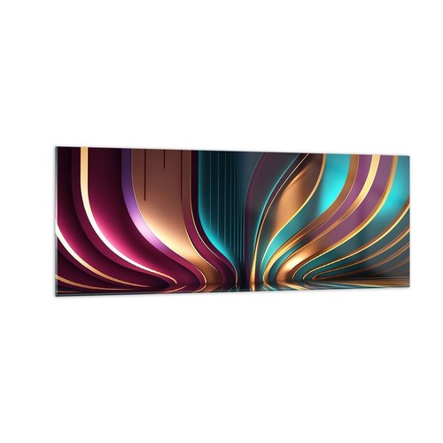 Quadro vetro 140x50cm linee - 140x50cm,