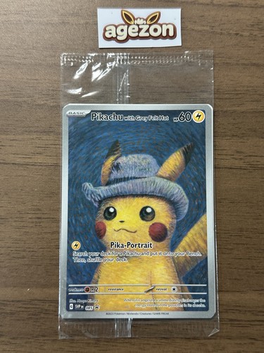 Van gogh pikachu - pikachu, cappello