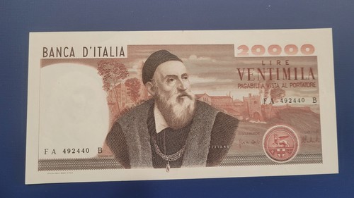 Banconota 20000 lire tiziano - banconota,