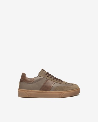Men sneakers black leather - sneakers,