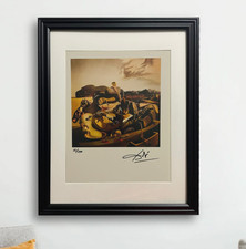Salvador Dalí litografia originale firmata a mano con certificato di autenticità e valutazione di $ 3.500 USD