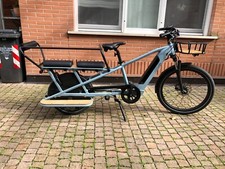 bici cargo  Decathlon color azzurro 