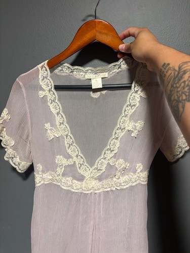 Top chiffon trasparente con - top,