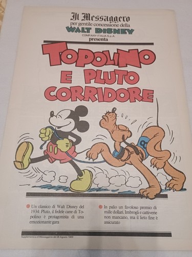 Topolino pluto corridore - pluto,