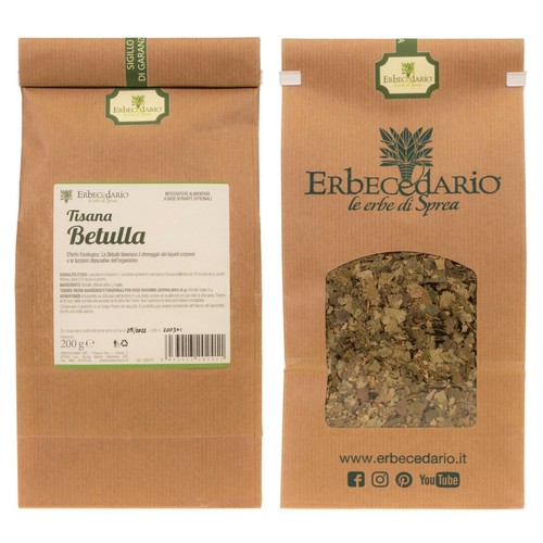 Tisana betulla erbecedario - betulla,