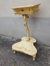 INGINOCCHIATOIO LACCATO VENEZIANO - BAROCCHETTO 1940 EMILIA - FIORI DIPINTI