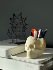 Portapenne a Forma di Teschio