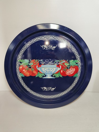 Vassoio latta cirio - cirio, vintage
