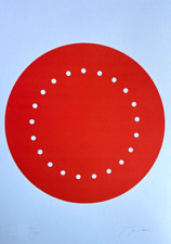 Lucio Fontana Litografia COA originale firmata a penna 180 ex numerata a matita