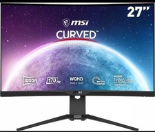MSI G272CQP Monitor Gaming curvo 27" WQHD (2560x1440), 170Hz, 1ms, FreeSync Prem