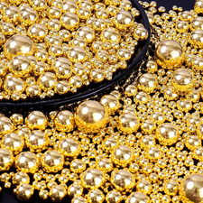 Perle Commestibili Dorate per Decorazioni (130G) – Perle Di Zucchero in Diverse 