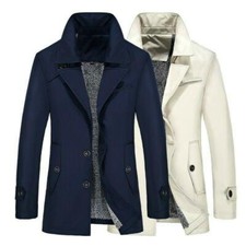 Trench cappotto uomo bavero