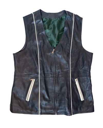 Gilet smanicato boss pelle - gilet,