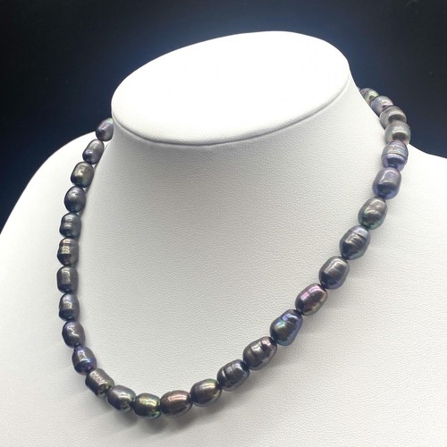Collana perle barocche nere - di,