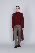 GILET OVERSIZE CON FRANGE