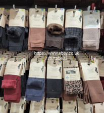 Leggings donna Primark velluto peluche nero o colore foderato pelliccia sintetica XS S L XL XXL