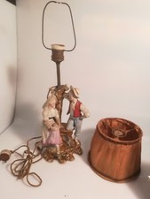 lampada biscuit primi '900 porcellana