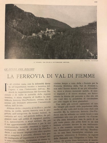 Articolo stampa epoca con - di,