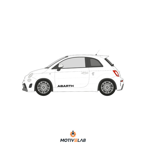 Scritte portiera abarth - portiera,