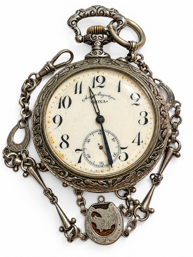Antique doxa 70mm pocket watch - antique,