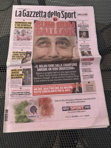 Giornale calcio luglio - calcio, 2015