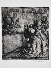 WALTER PIACESI URBINO ACQUAFORTE ORIGINALE FIRMATA E NUMERATA SNL1