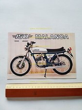 Malanca 150 E2C GT 1976 depliant moto originale brochure prospekt 