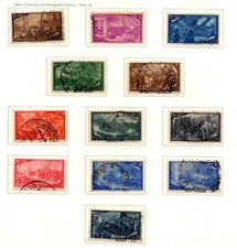 ITALIA REPUBBLICA 1948 -580»591-  Da collezione serie usata Risorgimento #S#XOU