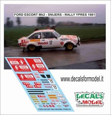 DECALS 1:43 FORD ESCORT MK 2