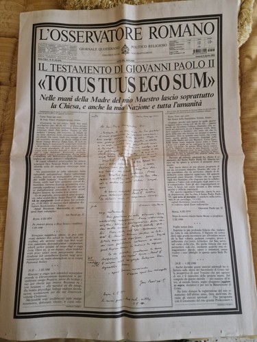 Osservatore romano aprile - romano,