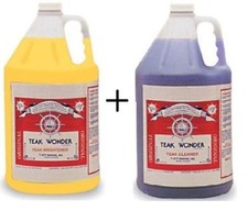Teak Wonder Combo Pack: 4 lt di Teak Cleaner + 4 lt di Teak Brightener