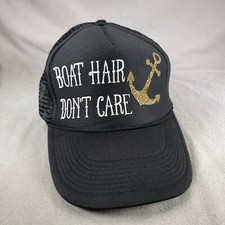 Cappello da camionista snapback nero con sistema operativo capelli barca non cura otto carino