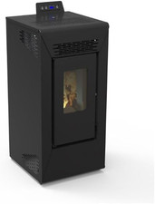 Stufa a Pellet Ventilata Courmayeur Da 8,74 Kw Nero