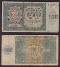 Banconota Croazia 100 kuna 1941 P.-2a BB/VF