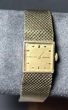 Orologio Vintage SARCAR Donna Geneve Svizzero Meccanico Placcato Oro 17 Gioielli TESTATO