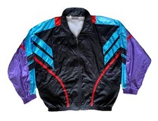 Veste Retro Reebok Collector Jacket / Rare Vintage 70s 80s 90s Tracktop / Noir M