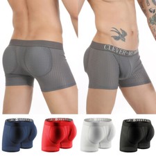 Intimo Imbottito Da Uomo Shapewear Butt Enhancer Boxer Slip Mutandine ☆