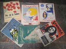 LOTTO DI CIRCA 40 SPARTITI MUSICALI FORMATO GRANDE  D'EPOCA VINTAGE