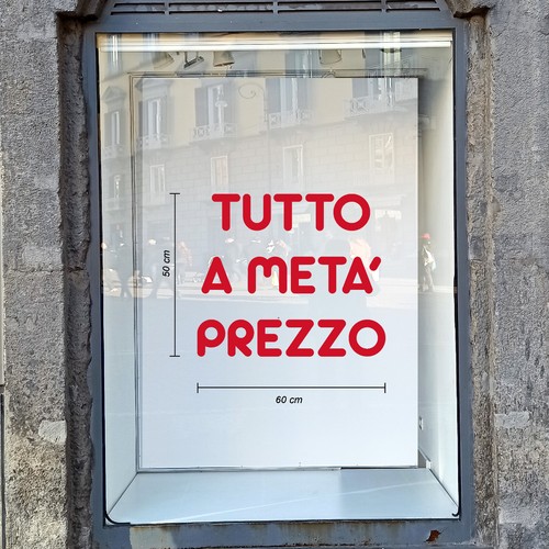 Adesivo vetrine negozi - adesivo,