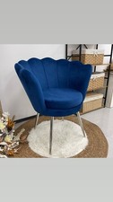poltrona conchiglia Blu In