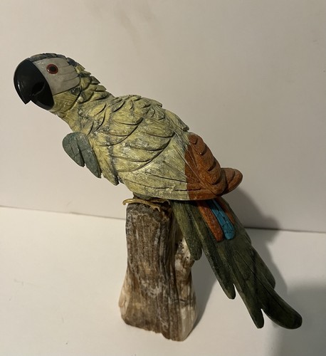 Statua uccellino pappagallo
