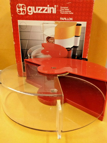 Porta torte plastica rosso - in,